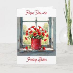 Hoffnung Sie sind Gefühl besser Red Poppies Karte