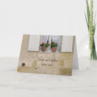 Hoffnung sind Sie das Gefühl, das bald besser ist! Karte