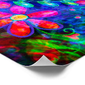 Hoffnung stärker als Furcht Hübsche Blüten Inspiri Poster (Ecke)