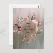 Hoffnung steigt, wo der Glaube nach der Postkarte  (Vorne/Hinten)