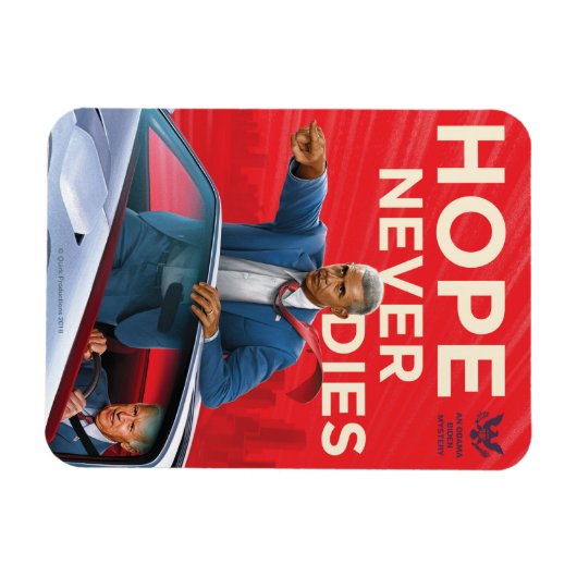 Hoffnung stirbt nie magnet (Horizontal)