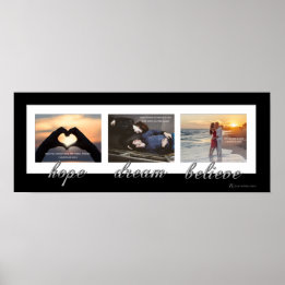 Hoffnung, Traum, Glaube an ein neues Poster der Ar