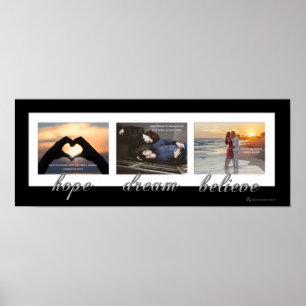 Hoffnung, Traum, Glaube an ein neues Poster der Ar