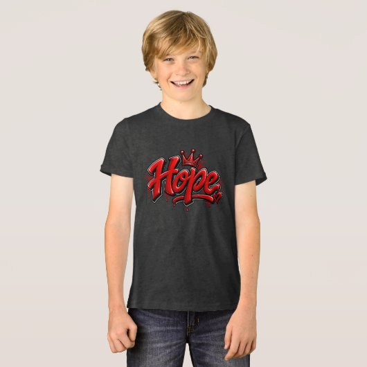Hoffnung Tri-Blend Shirt (Vorderseite voll)
