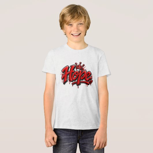 Hoffnung Tri-Blend Shirt (Vorderseite voll)