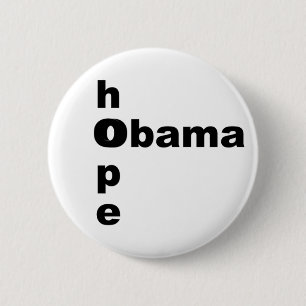Hoffnung u. Obama Button