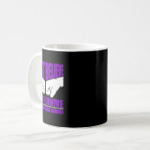 Hoffnung Überleben Fibromyalgie Krieger Kaffeetasse (Vorderseite Links)