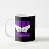 Hoffnung Überleben Fibromyalgie Krieger Kaffeetasse (Links)