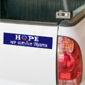 Hoffnung überleben wir Obama Autoaufkleber (Auf Lkw)