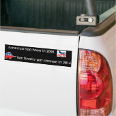 Hoffnung und Änderung Autoaufkleber (Auf Lkw)