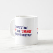 Hoffnung-und-Änderung-DST-T-SHIRT Kaffeetasse (Vorderseite Links)