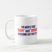 Hoffnung-und-Änderung-DST-T-SHIRT Kaffeetasse (Links)