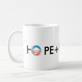 Hoffnung und Änderung Kaffeetasse (Links)
