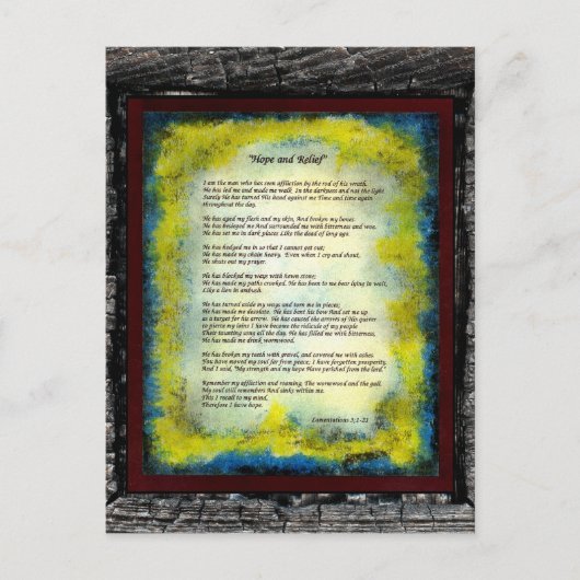 Hoffnung und Befreiung Postkarte (Vorderseite)