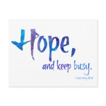 Hoffnung und Behaltend Protest Postkarte