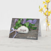 Hoffnung und Fliedern Karte (Gelbe Blume)