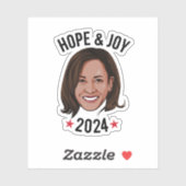 Hoffnung und Freude - Kamala Aufkleber (Blatt)