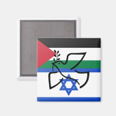 Hoffnung und Frieden im Nahen Osten Magnet (Vorderseite/Rückseite)