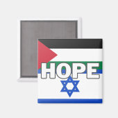 Hoffnung und Frieden im Nahen Osten Magnet (Vorderseite/Rückseite)