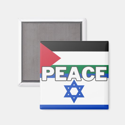 Hoffnung und Frieden im Nahen Osten Magnet (Vorderseite/Rückseite)