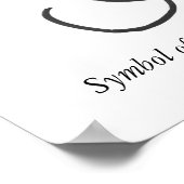 Hoffnung und Glaube, Symbol der Hoffnung und des G Poster (Ecke)