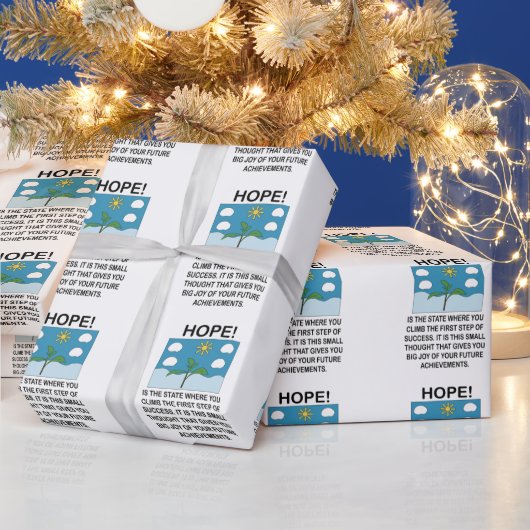 Hoffnung und Inspiration Motivation Geschenkpapier (Feiertage)