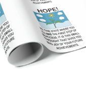 Hoffnung und Inspiration Motivation Geschenkpapier (Rolleneckpunkt)
