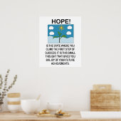 Hoffnung und Inspiration Motivation Poster (Küche)