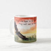 Hoffnung und Kraft Isaiah Bible Verse Kaffeetasse (Vorderseite Links)