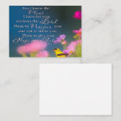 Hoffnung und künftige Blume und Vögel Mitteilungskarte (Vorne/Hinten)