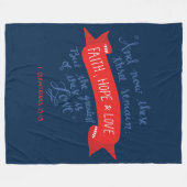 Hoffnung und Liebe 2 Fleecedecke (Vorderseite (Horizontal))