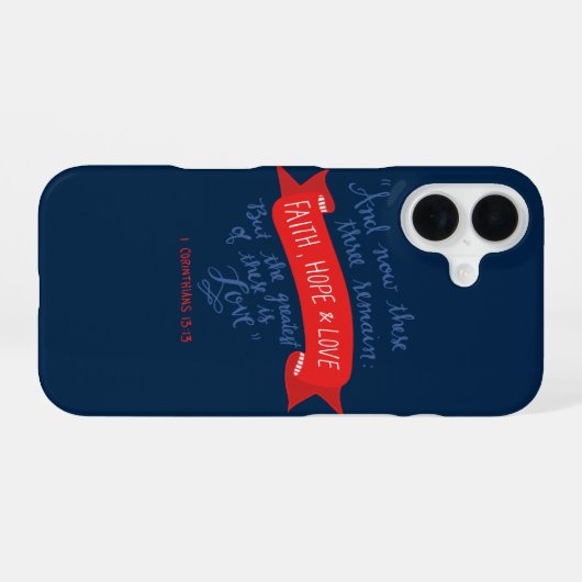 Hoffnung und Liebe 2 iPhone 16 Hülle (Rückseite (Horizontal))