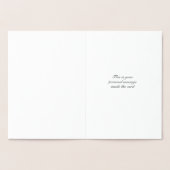 Hoffnung und Liebe individuell anpassbar Folienkarte (Innenseite)