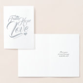 Hoffnung und Liebe individuell anpassbar Folienkarte (Anzeige)