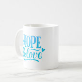 HOFFNUNG UND LIEBE KAFFEETASSE (Vorderseite Links)