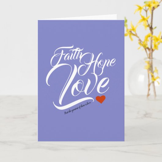 Hoffnung und Liebe Karte (Gelbe Blume)