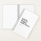 Hoffnung und Liebe Notizblock (Innen)