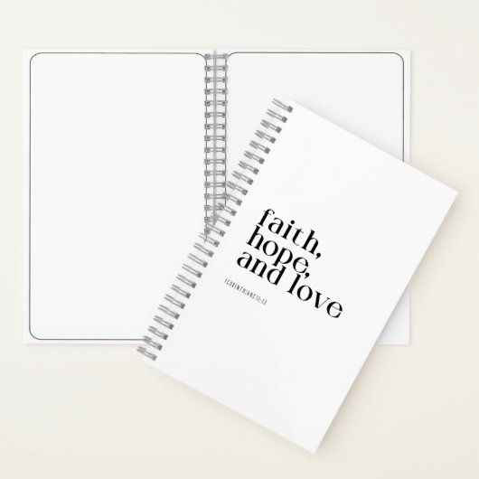 Hoffnung und Liebe Notizblock (Innen)