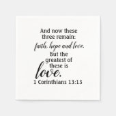 Hoffnung und Liebe Serviette (Vorderseite)