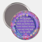 Hoffnung und Schönheit zurück in der Welt Magnet (Vorderseite/Rückseite)