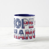 Hoffnung und Veränderung demokratischer politische Tasse (Zentrum)