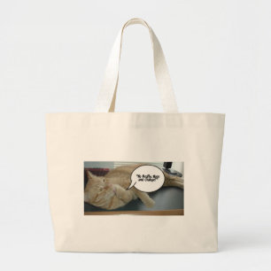 Hoffnung und Wandel Orange Tabby Cat Jumbo Stoffbeutel