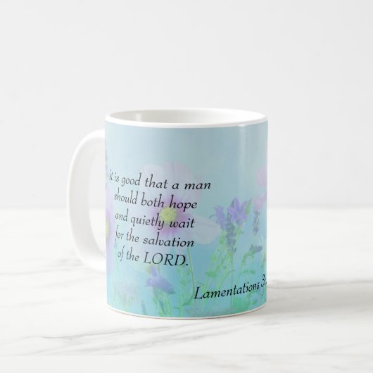 Hoffnung und Warten ruhig - Änderungsanträge 3:26 Kaffeetasse (Vorderseite Links)