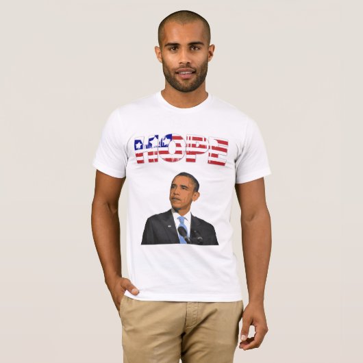 Hoffnung, US-Flag Präsident Barack Obama Shirt (Vorne ganz)