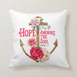Hoffnung verankert das Soul-Kissen Kissen
