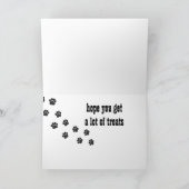 HOFFNUNG: "VIELE LECKEREIEN" **GEBURTSTAG** KARTE (Innenseite)