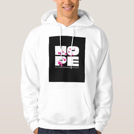 Hoffnung & Vögel – Fettschrift Hoodie (Vorderseite)