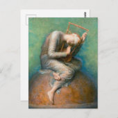 Hoffnung von George Frederic Watts Postkarte (Vorne/Hinten)