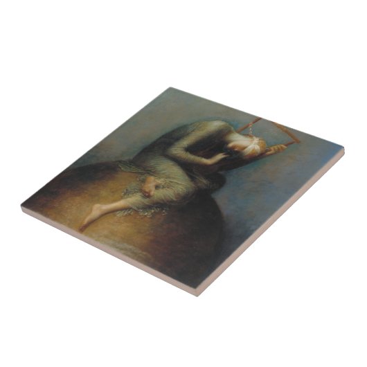 Hoffnung (von George Frederick Watts) Fliese (Seite)