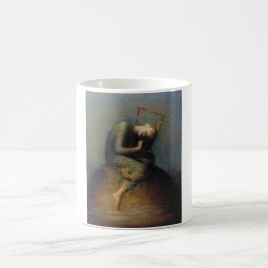 Hoffnung (von George Frederick Watts) Kaffeetasse (Mittel)